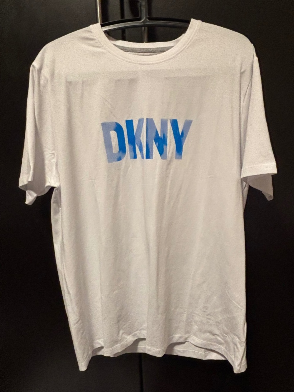 DKNY Men’s T-Shirt With Shiny Vinyl Logo